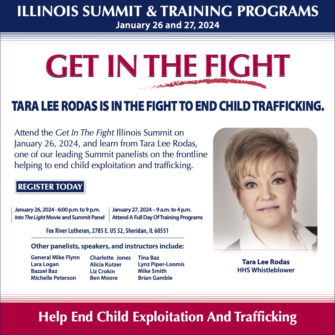 GET IN THE FIGHT - ILLINOIS  

Join me in Illinois! Help Stop Child Exploitation &amp; Trafficking. Get the Facts. Know the Truth. Learn what YOU can do in YOUR community.

<a href="/GenFlynn/">General Mike Flynn</a> <a href="/laralogan/">Lara Logan</a> <a href="/LizCrokin/">LIZ CROKIN</a> <a href="/Crux41507251/">Crux (Mike Smith)</a>
<a href="/SunTzusWar/">Sun Tzu</a> <a href="/LynzPiperLoomis/">Lynz Piper-Loomis</a> <a href="/briangamble_v1/">Brian Gamble</a>
<a href="/boonecutler/">Boone Cutler 🦬🇺🇸 🦅</a>

For