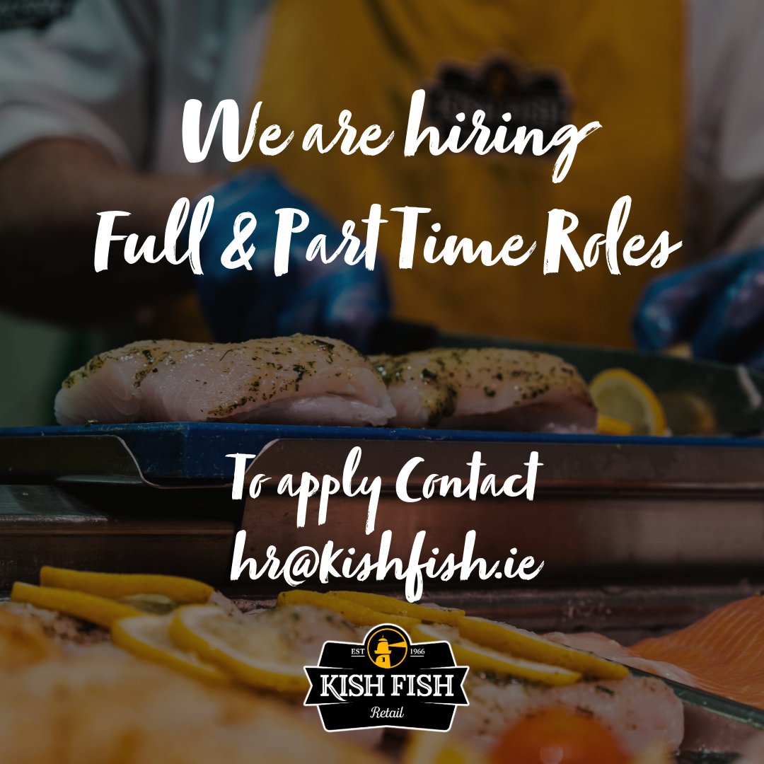🌟 We're hiring! 🌟 📍Location: Kish Fish Coolock 🐟 Are you passionate about all things seafood? Do you love cooking and serving customers with a smile? 🍽️ Join our incredible team as a retail superstar at Kish Fish Coolock! 🌊💼 Email your CV to hr@kishfish.ie