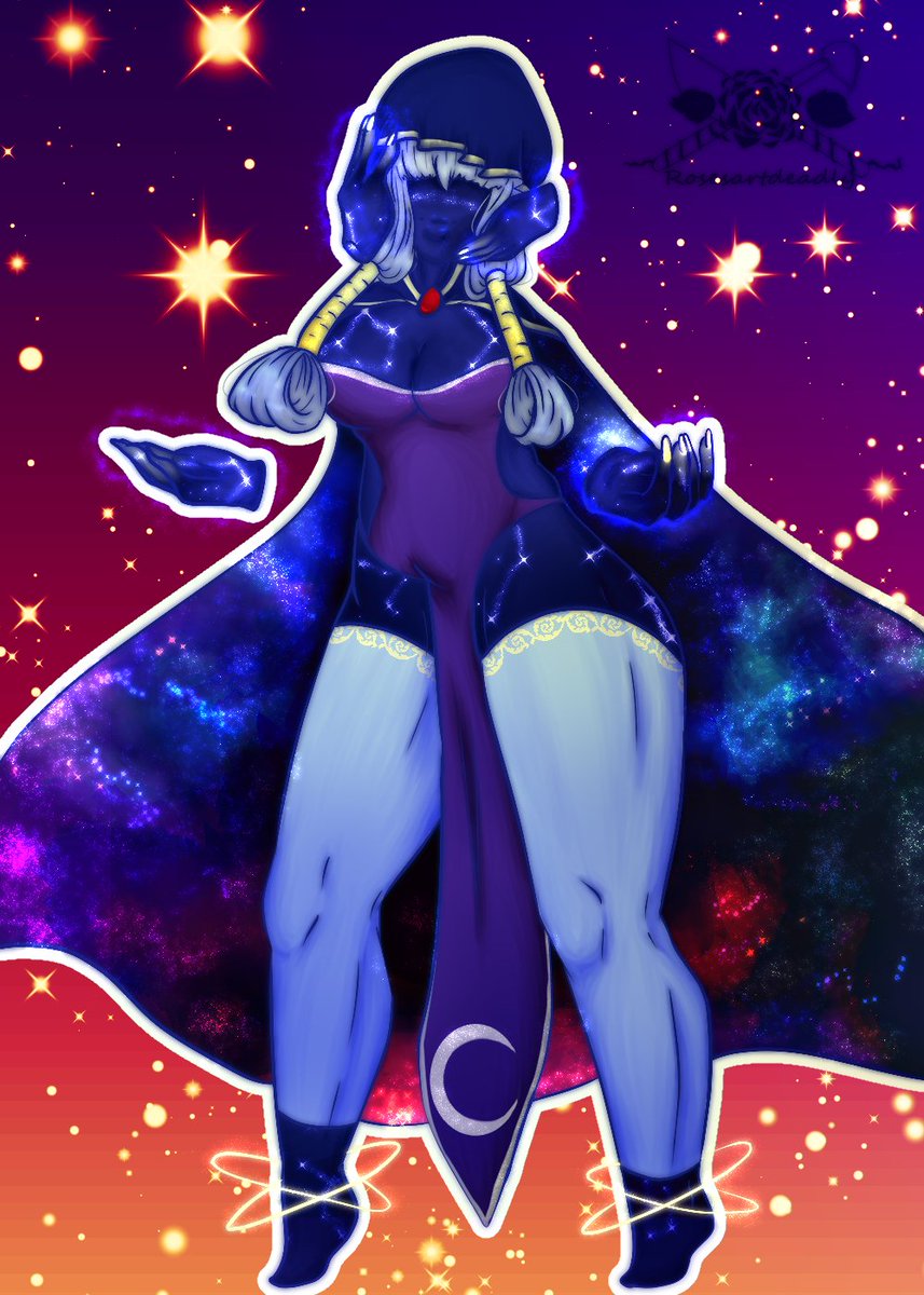 Rosesartdeadly's tweet photo. @ChiseIchikawa Her name is Etenai, a Constellite and Overseer of the stars https://t.co/mmtOCbWvgU