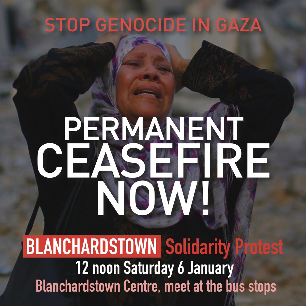 Join us Saturday #Blanchardstown #StopGazaGenocide #dubw