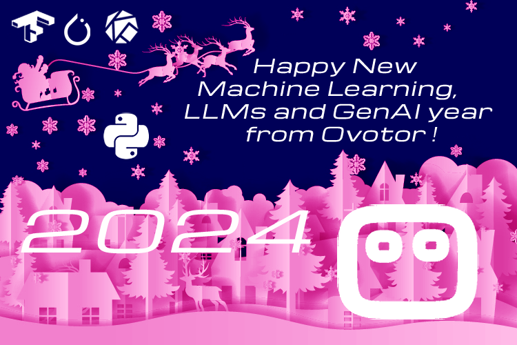 ovotor's tweet photo. Ovotor team wishes you Happy New Machine Learning, Data Science, LLMs and Generative AI year 2024 !

May all your AI projects come to fruition.

#datascience #dataanalytics #generatieveai #GenAI #machinelearning #dataengineering #MLOps #LLMOps #PromptOps #Ovotor #OvotorIO https://t.co/HwqEBKHEJf