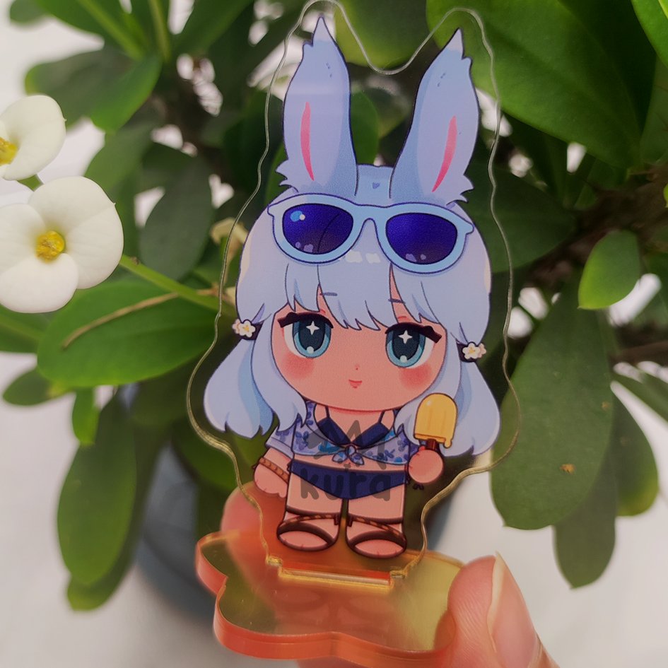 「I'm finally opening standee and charm c0」|kura 🌷 Store Reopening!のイラスト