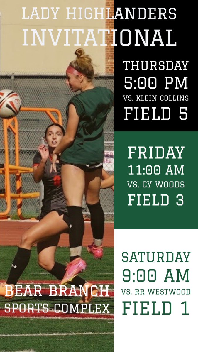 RattlerGirlsSA's tweet photo. Lady Rattlers are on the road headed to the Lady Highlander Invitational. @twhsgirlsoccer @NeisdAthletics @NEISD @Rattlersports https://t.co/9K7h3GWRil