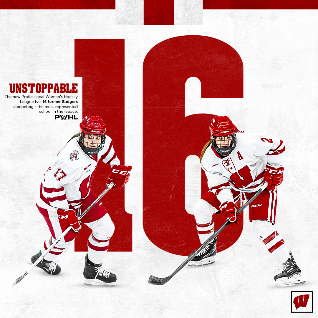 With <a href="/thepwhlofficial/">PWHL</a> underway this week, former <a href="/BadgerWHockey/">Wisconsin Hockey</a> student-athletes took to the ice across the league.

Our sixteen Badgers make UW the 𝒎𝒐𝒔𝒕 represented school.