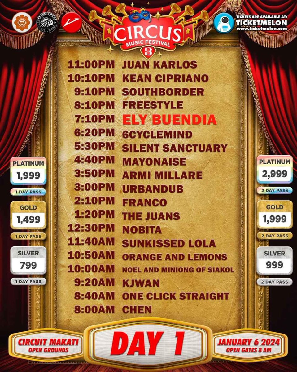 0620cart's tweet photo. wts lfb ph 

circus music festival tix

- 500 

rfs: sched conflict huhu

#. makati music festival circus day 1 day 2 https://t.co/6CxfsISm7g