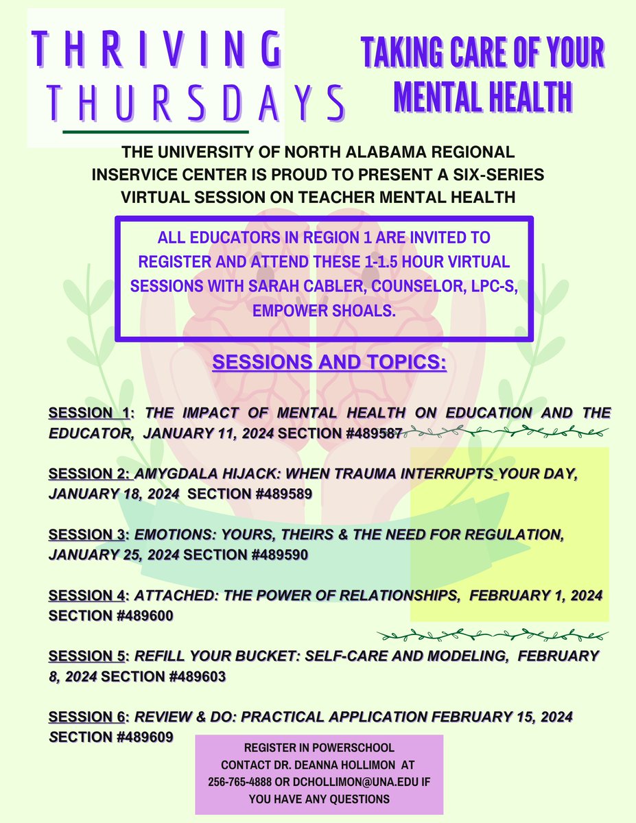 AUEARIC's tweet image. Please check out the opportunities below from our friends at the Education Research and Inservice Center at the University of North Alabama! #neverstoplearningAlabama #teachingislife