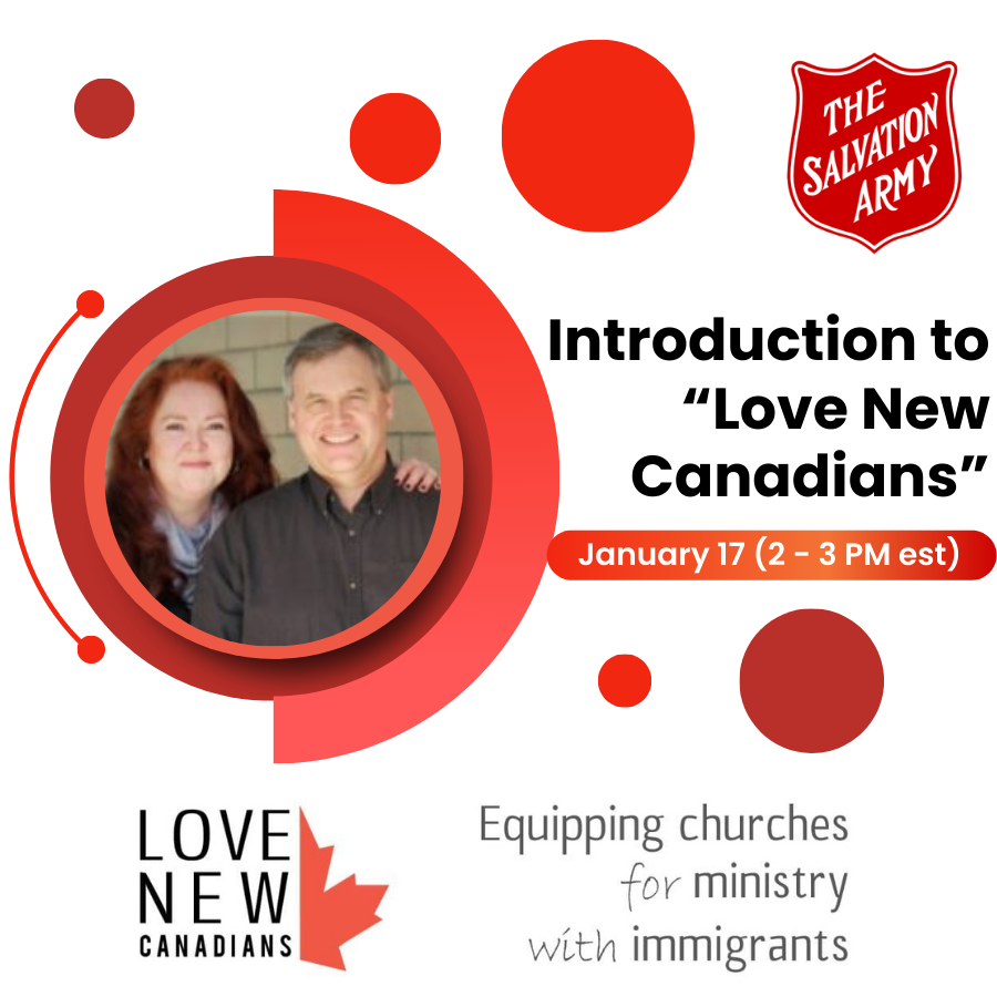 cansaMR's tweet photo. Corps Mission has partnered with Love New Canadians. This webinar will introduce participants to Rick &amp; Patti Love, their passion for ministry, their 3 staged approach to reaching people from different cultures, and the resources that they can offer. https://t.co/vfCM1KhnEf…... https://t.co/xjgviTNhSV
