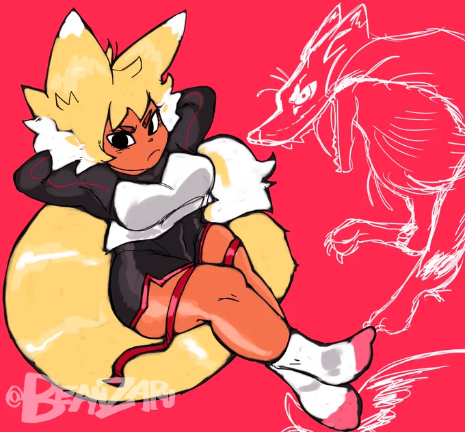 Big Fox in town (Demi is 4'11).