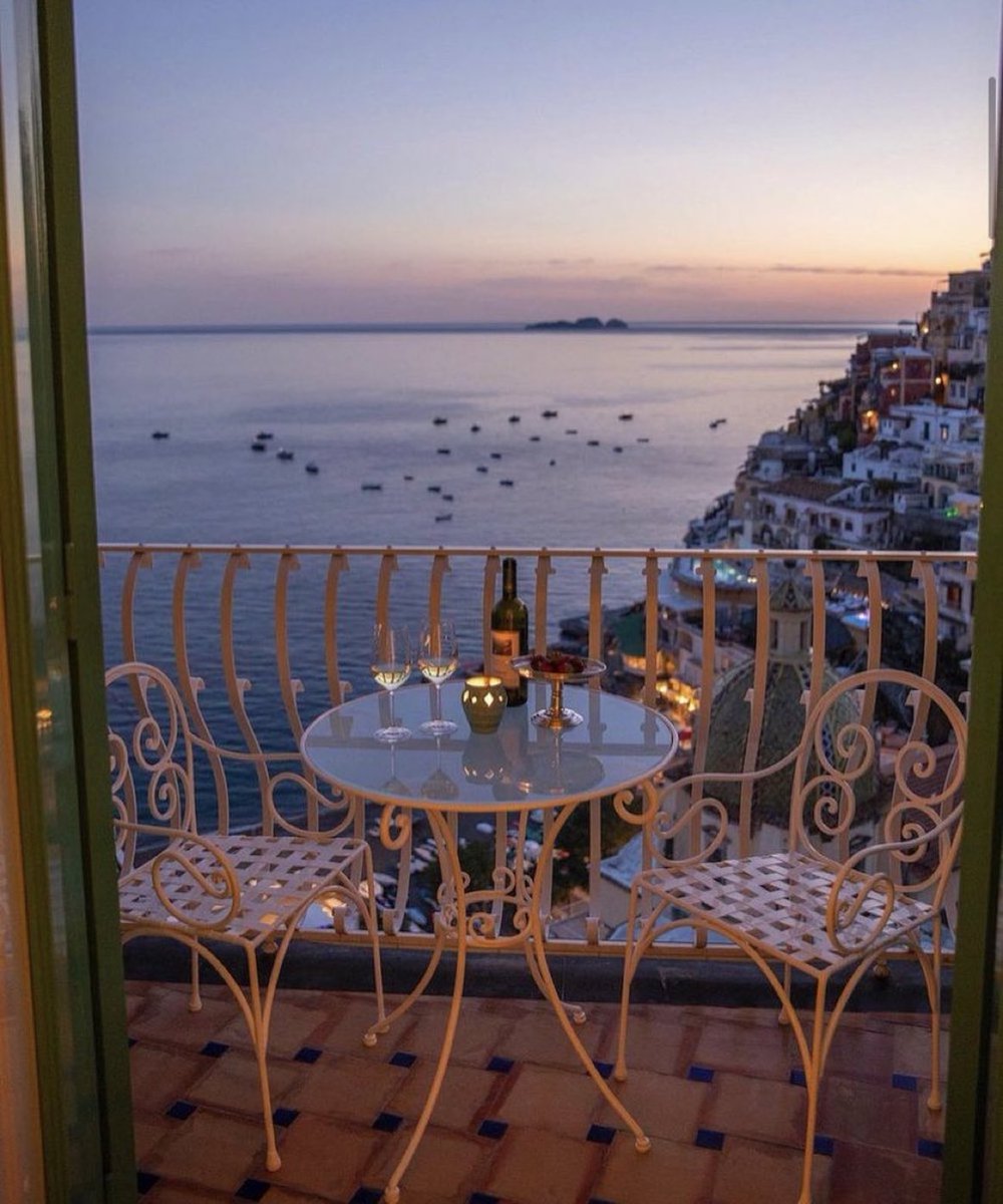 Positano by night.