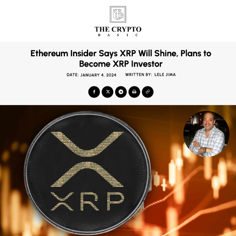 StevenNerayoff's tweet photo. Thank you @thecryptobasic for the article! How are we feeling XRP Community!? Big things coming this year! 💥 🚀