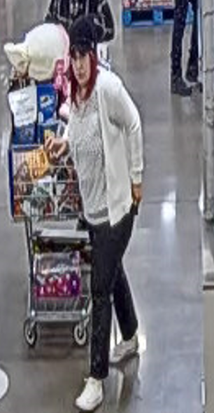 OKCPD's tweet photo. The person in the photo used a stolen credit card at a Sam’s Club in NW OKC. The card was taken in an auto burglary just minutes prior to being used.  If you have info, call Crime Stoppers at 405/235-7300. 23-92070 https://t.co/AYxohhiikR