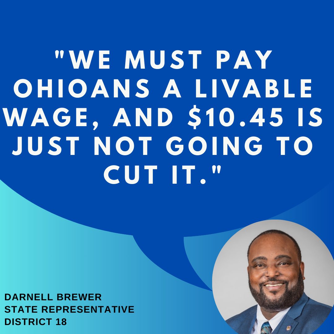 Attention Ohioans‼️ Our minimum wage has risen to $10.45 an hour! While this is a step in the right direction, it’s clear that it’s still not enough. 

Living costs are soaring, and many of us are feeling the pinch.

#ohiominimumwage #livingwage #economicjustice #timeforchange