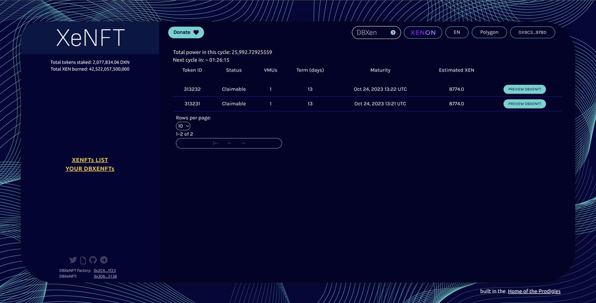 DBXeNFT's tweet image. A couple of weeks ago we launched Xenon Buy &amp;amp; Burn $DXN onto dbxen.org
During this time we&apos;ve taken note of all the feedback from our community🫡

Moving past holiday cheer our intentions are set for the New Year 🚀

Improved #DBXen #DBXeNFT #Xenon coming right up👇