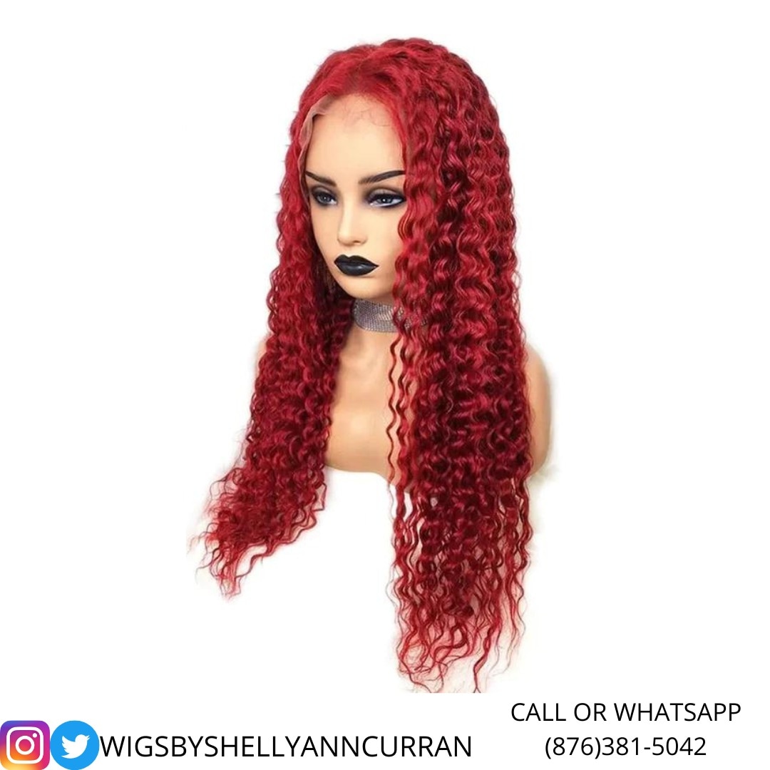 wigsbyshelly1's tweet photo. New Stock🥳Red Curly 26"  Lace Front Wig For Just $14,000 JMD✨Top Quality Mixed Fiber✔️ Takes heat (up to 350 degrees on a house flat iron) With Fast Same Day Delivery🚴Grab Your Top Quality Wigs Right Here From @wigsbyshellyanncurran🥳DM To order https://t.co/soWQfVx8m3