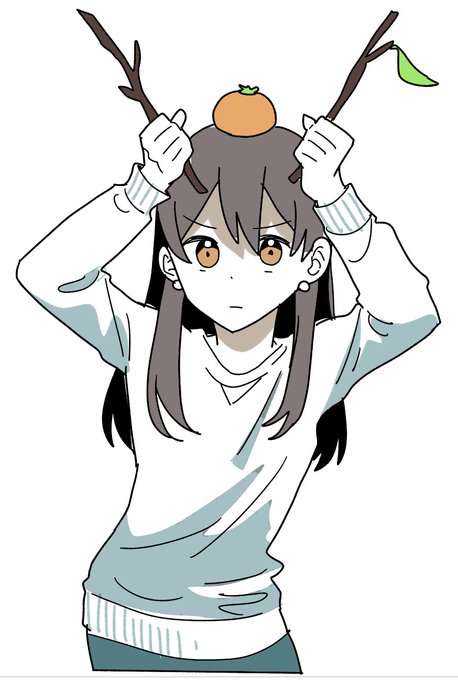 「holding mandarin orange」 illustration images(Latest)