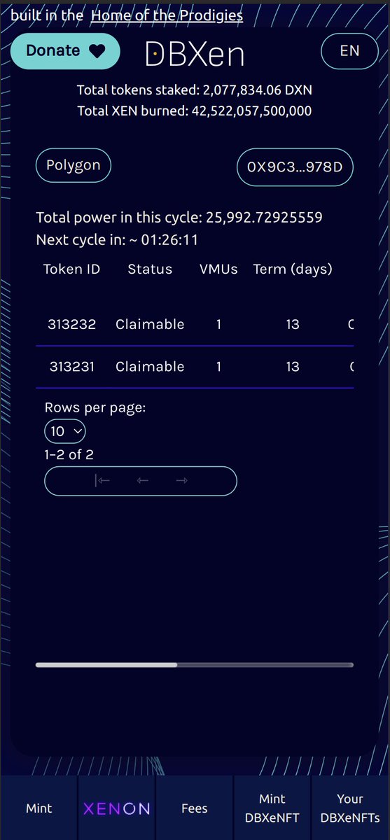DBXeNFT's tweet image. A couple of weeks ago we launched Xenon Buy &amp;amp; Burn $DXN onto dbxen.org
During this time we&apos;ve taken note of all the feedback from our community🫡

Moving past holiday cheer our intentions are set for the New Year 🚀

Improved #DBXen #DBXeNFT #Xenon coming right up👇