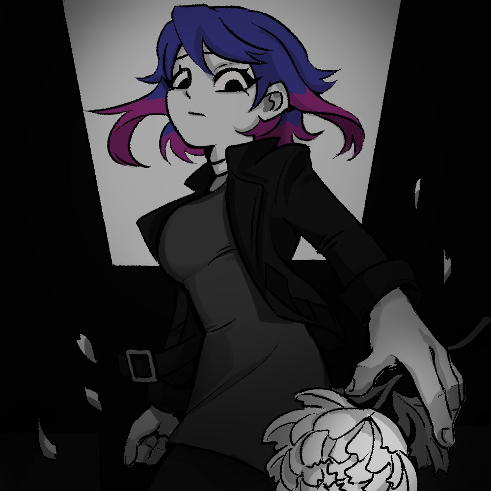 woooWorker's tweet photo. "I'm sorry, Scott" 
Ramona Flowers at Scott's funeral
#ScottPilgrimTakesOff  #RamonaFlowers https://t.co/GVsEKEHWoI