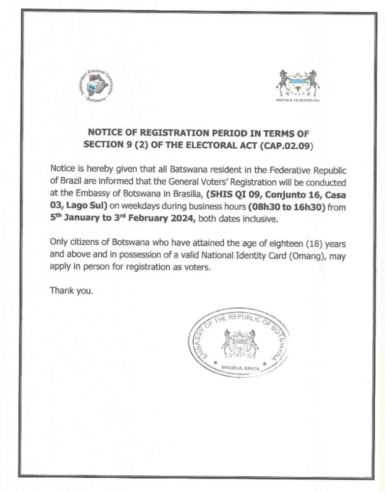 Botswana Embassy in Brazil (@botbraz) on Twitter photo 