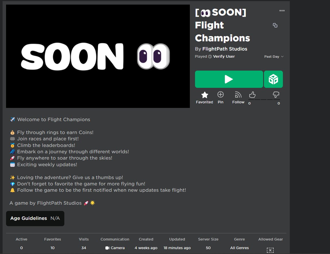 FlightPathx's tweet image. 🌟 An upcoming project we've been working on is almost ready! Stay tuned for sneak peeks—coming soon! 🚀 #ROBLOX  #RobloxDev #robux