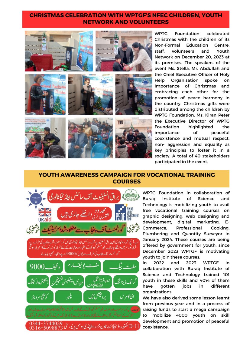 KiranSamuel's tweet photo. PLEASE HAVE A LOOK ON WEAVING PEOPLE TO GROW FOUNDATION'S DECEMBER 2023 NEWSLETTER. https://t.co/W3jBbJTN22