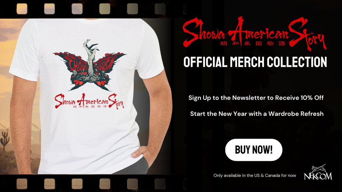 🚨 BIG NEWS 🚨 We are launching a brand new online store with the first official apparel based on SAS! 🦋

Check out the collection hand-crafted by our artists and support us here:
merch.showaamericanstory.com