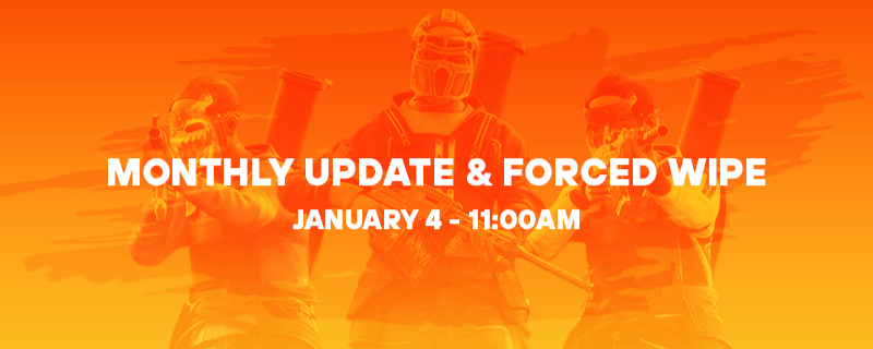 ArabRust_'s tweet photo. 📢Rust will be receiving the Monthly Content Update and Forced Wipe across all servers January 4, 2024 11:00 PM (GMT+2), find the update in 'https://t.co/xCzTfZEc6G' ! 📅
#ArabRust #Rust #playrust #Monthly_Update https://t.co/hu00zAvi8J