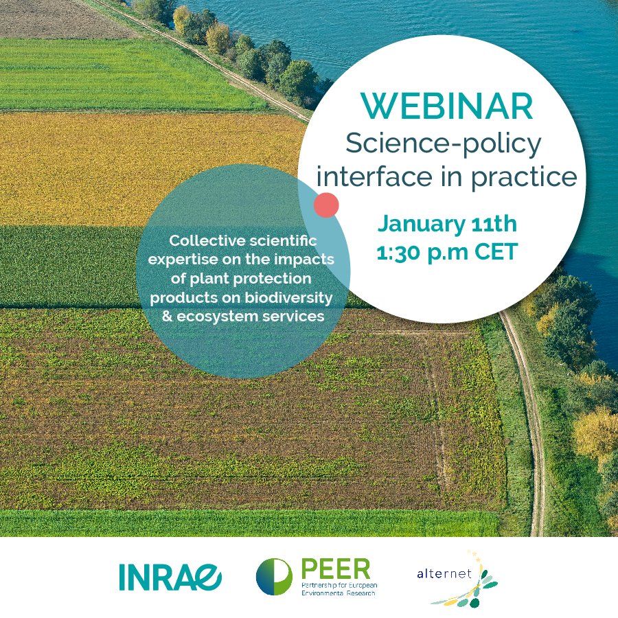 Join us for a PEER-Alternet Science-policy interface webinar on January 11, from 1:30pm to 3pm CET. 
#biodiversity 

Free registration 👉 bit.ly/41LMVyK