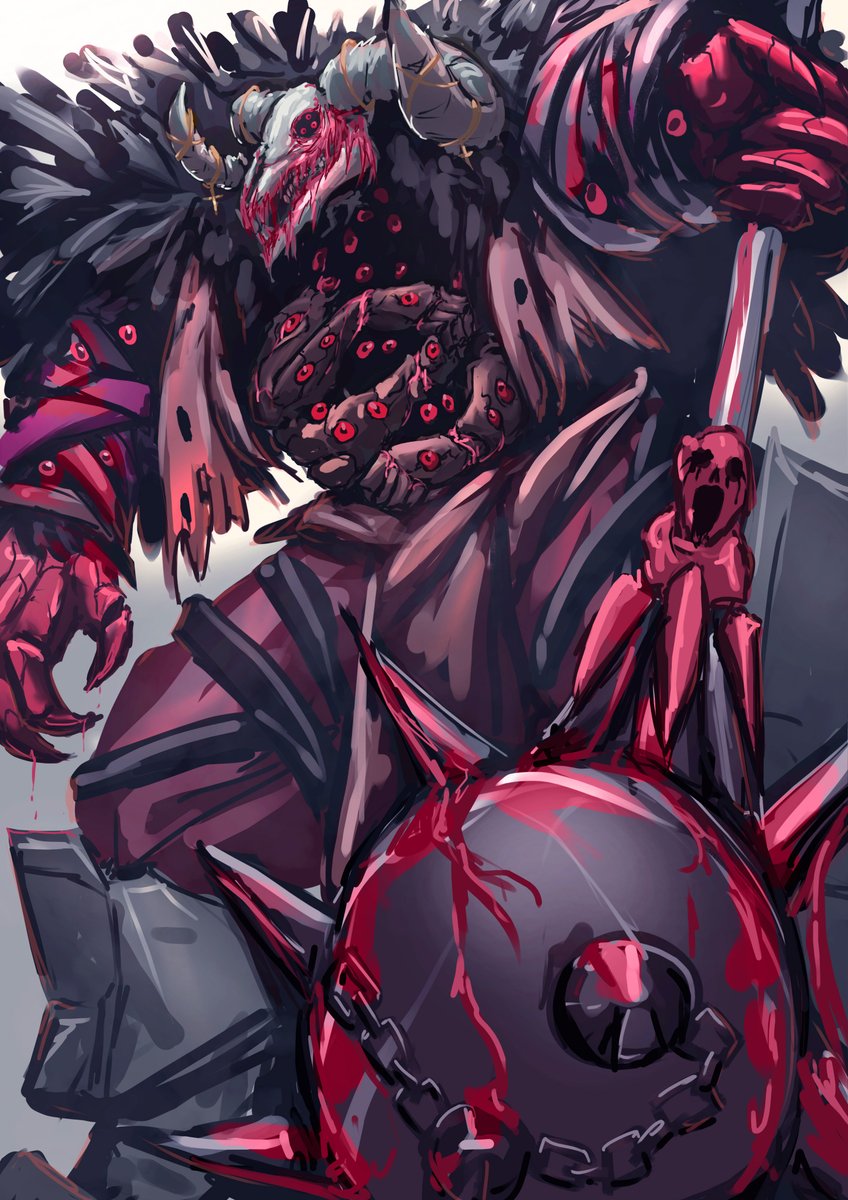 WAAKA HORROR ( Commission opened ) (@grotesquerampag) on Twitter photo Commission Commission