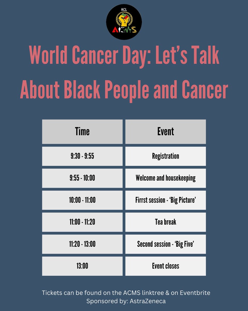 KCL African-Caribbean Medical Society tweet media