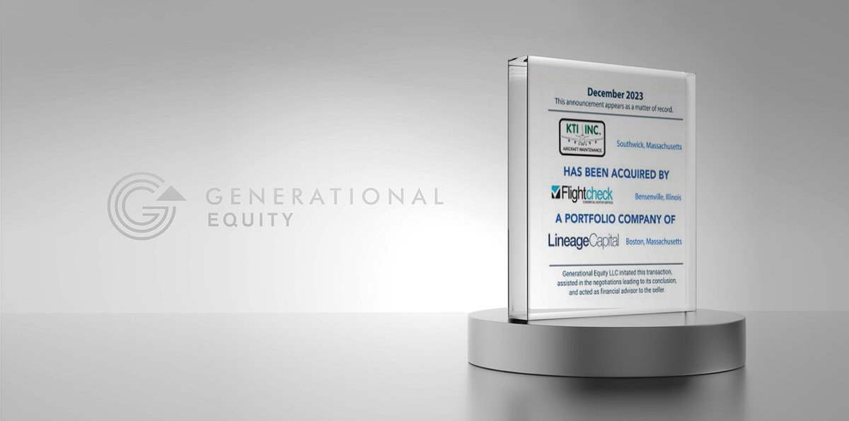 DealForce's tweet photo. DEAL CLOSED 🤝

We’re pleased to share that Keenan Technical Industries, a @genequityco client, has been acquired by Flightcheck Commercial Aviation Services. https://t.co/nq44afQEWq

#Business #Aviation #Mechanics #WindsorLocks https://t.co/9fYCPDbtje
