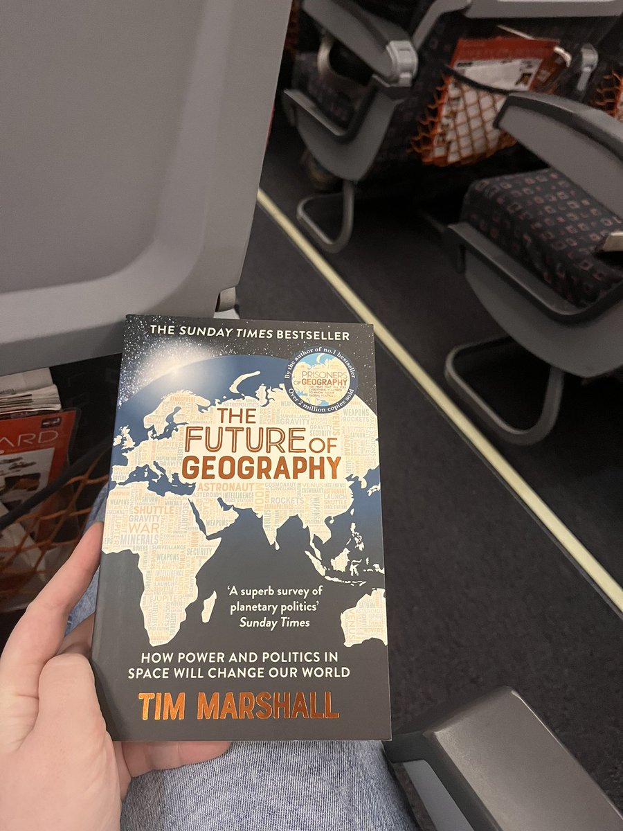Excited to get reading the latest <a href="/timmarshall/">Tim Marshall</a> book! Good way for a Geographer to kill time on a ✈️ #thefutureofgeography.