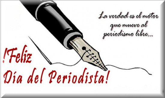 Felicitamos a cada uno de los grandes periodistas que han marcado con su pluma y su máquina de escribir o su computadora miles de letras para cubrir siempre las noticias del momento. Sin duda una profesión extraordinaria y que hoy reconozco con gran sensibilidad su pasión.