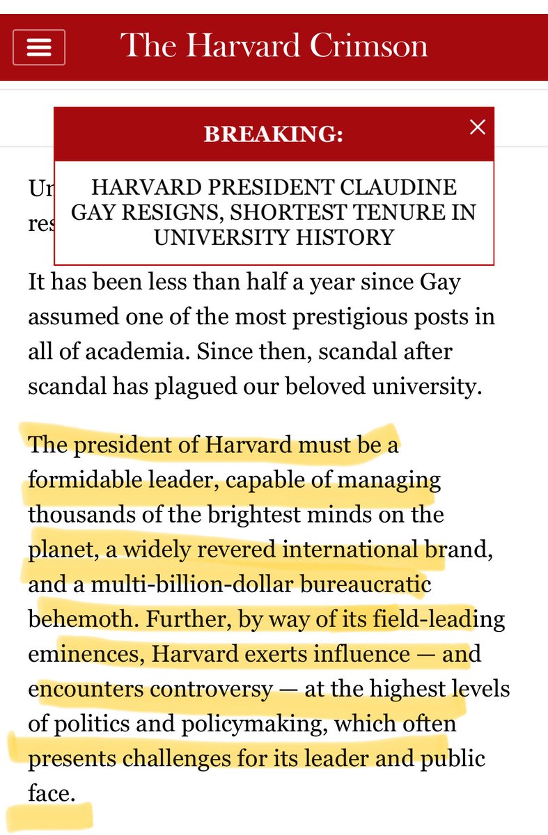 From an editorial in the Harvard student newspaper. Long live hubris!