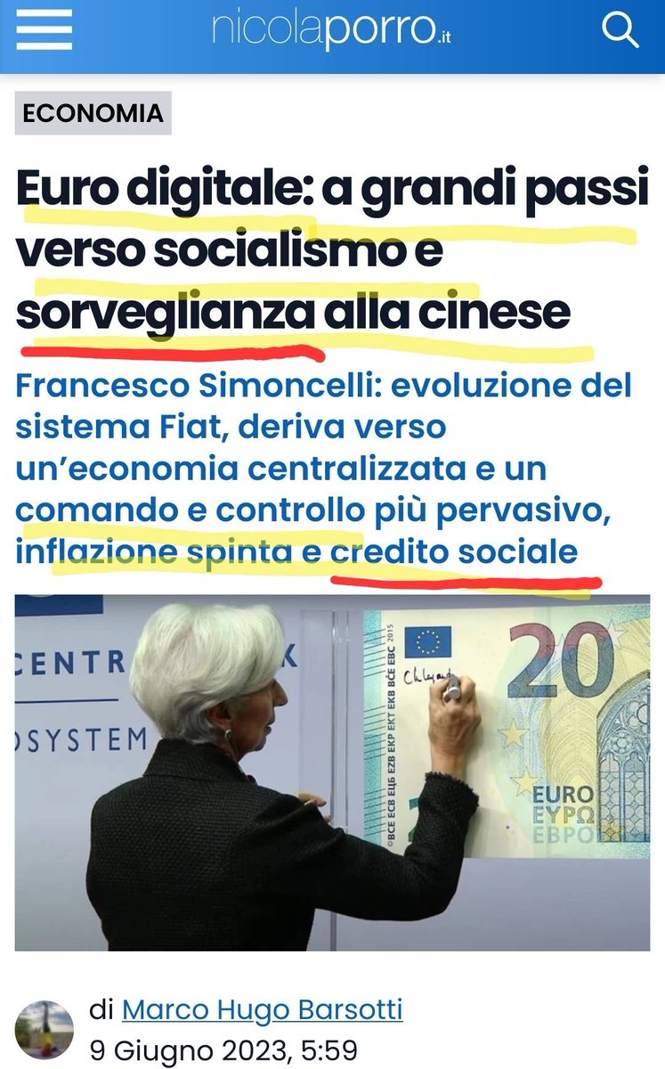 IDENTITÀ DIGITALE
ELIMINAZIONE DEL CONTANTE
ESCLUSIONE CON UN CLICK!
#DIGITALWALLET #ITWALLET #AGENDA2030 #PartitoDemocratico #PD #EllySchlein #GiorgiaMeloni #FratellidItalia #Salvini #Lega #GiuseppeConte #M5S #DRAGHI #MarioDraghi #MATTARELLA