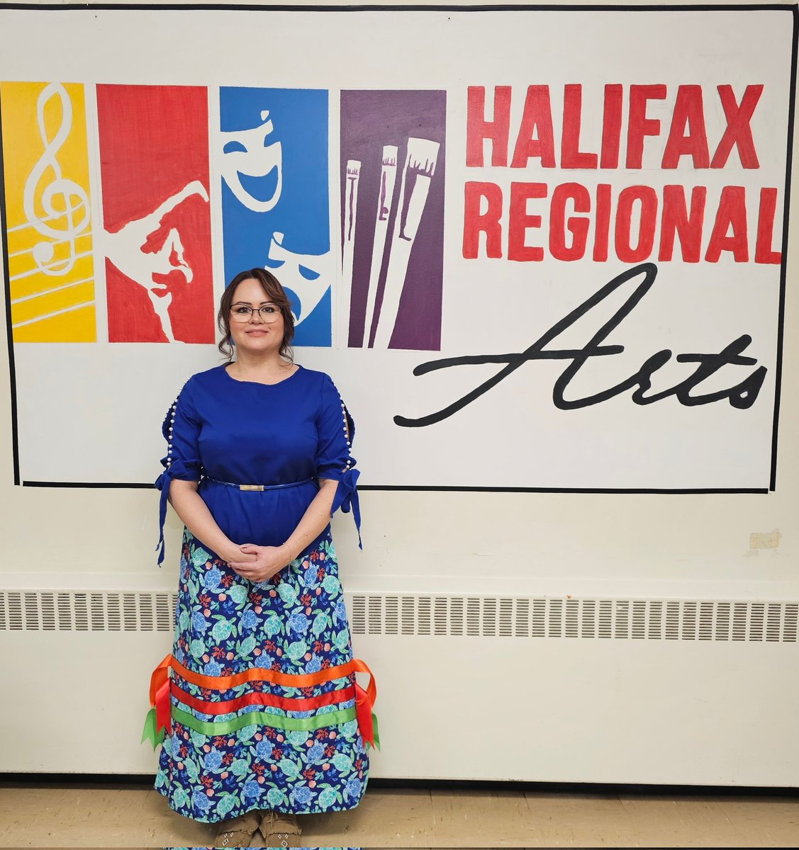 Isabella Kulak of Cote First Nation was shamed for wearing a ribbon skirt to school on formal day, resulting in massive community support and the creation of Bill S-227 recognizing national ribbon skirt day, January 4th.  

#ThanksToYouHalifax 
@hfx_arts <a href="/HRCEFineArts/">HRCEFineArts</a> <a href="/HRCE_NS/">Halifax Regional Centre for Education</a>