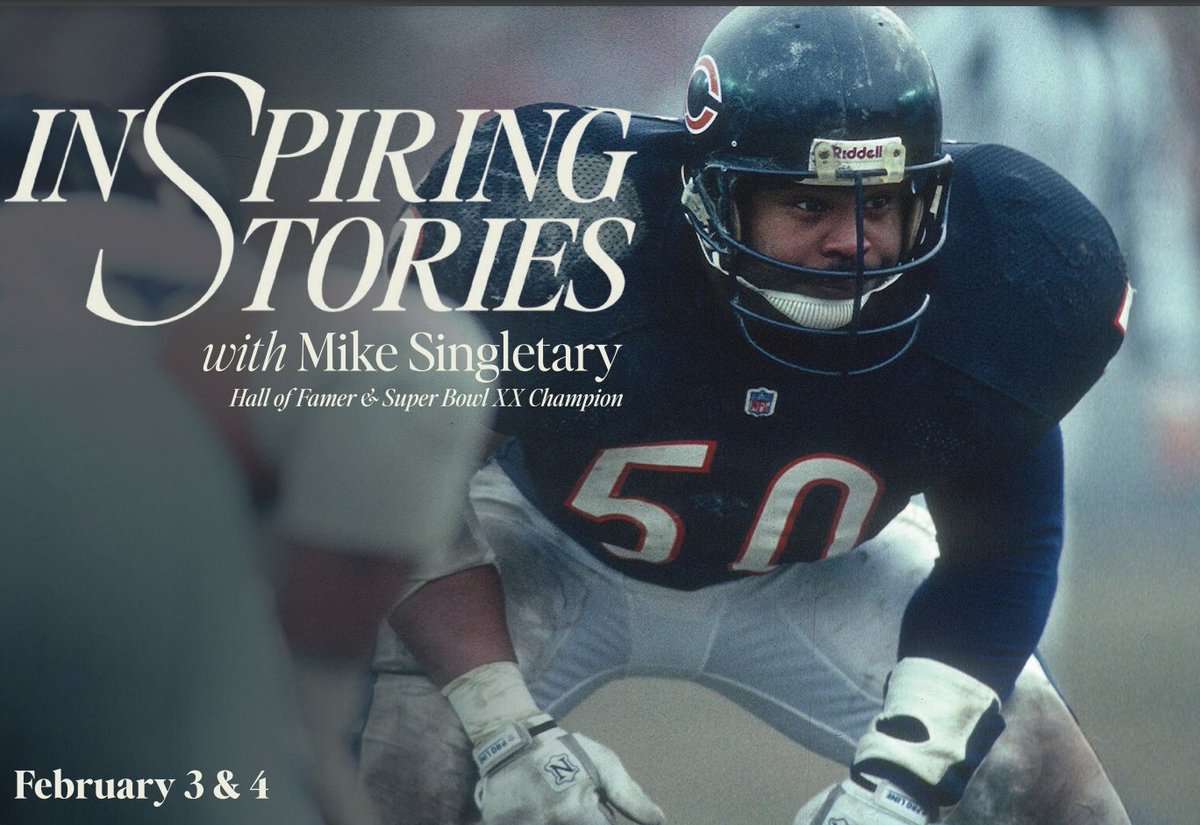 ONE MONTH FROM TODAY: '85 Bear Mike Singletary comes to Christ Community Church. #Bears

Free event: ccclife.org/inspiring