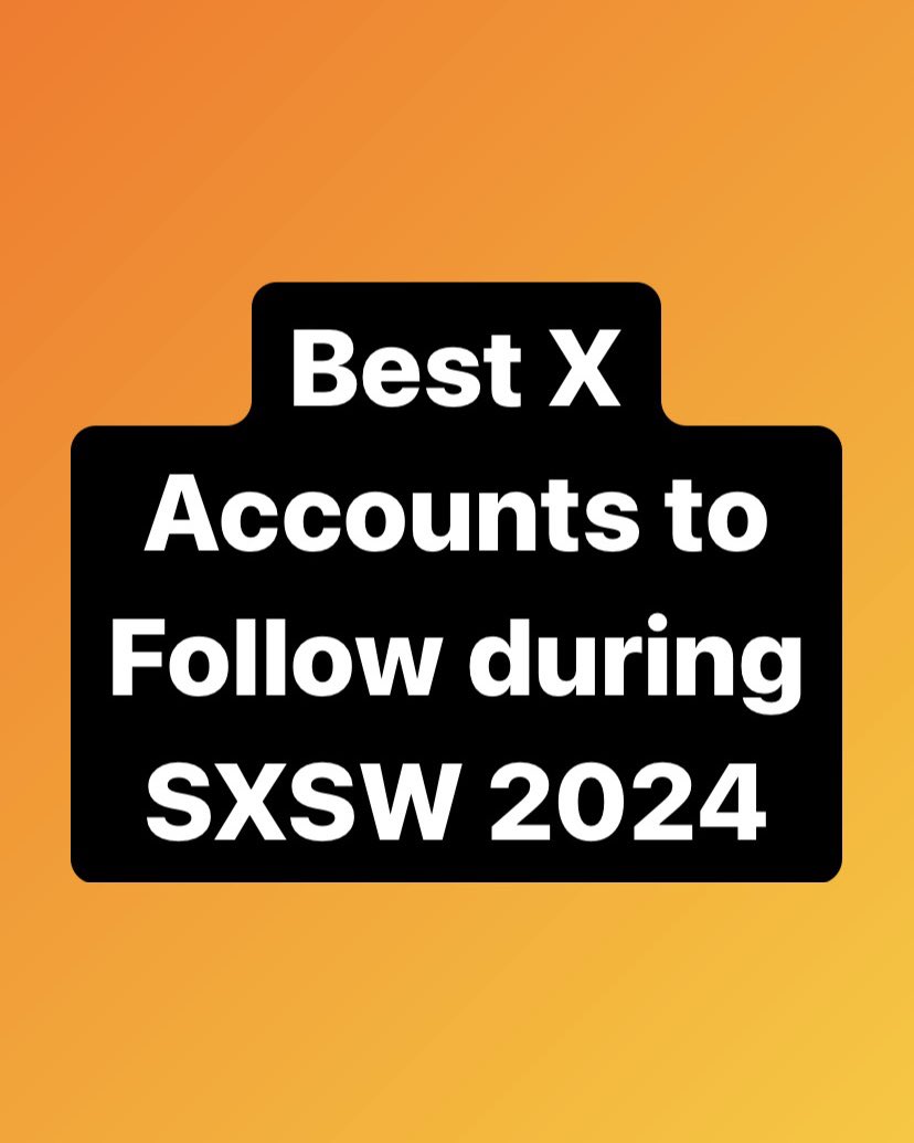 Best X accounts to follow during SXSW 2024 in Austin Texas ✅

1. <a href="/RSVPATX/">RSVPATX.com Parties & Events during SXSW 2026</a> 

2. <a href="/SXUnofficial365/">Unofficial Austin Guide during SXSW 2026</a> 

3. @SXRumors  

4. <a href="/Austin_Police/">Austin Police Department</a> 

5. <a href="/austintexasgov/">City of Austin</a> 

6. <a href="/austinfiredept/">Austin Fire Dept</a> 

7. <a href="/EvilMopacATX/">Evil MoPac</a> (favorite local Austin account)

8. <a href="/AustinChronicle/">Austin Chronicle</a> 

#sxsw2024 #sxsw24 #sxsw