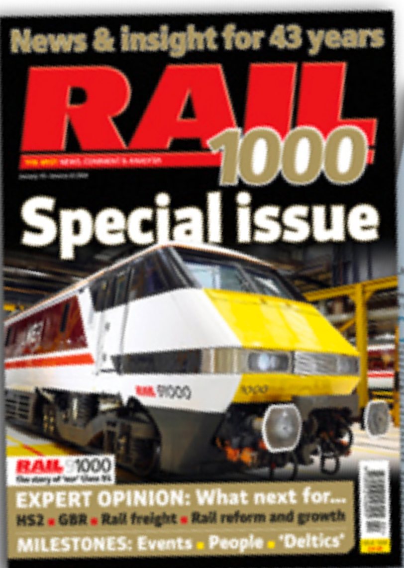 Coming soon: a special new identity for <a href="/LNER/">London North Eastern Railway</a>'s 91105.

91105 has been renumbered 91000 to celebrate the 1000th issue of <a href="/RAIL/">RAIL Magazine</a> magazine, which goes on sale next Wednesday, 10th January 2024. (railmagazine.com/about/latest-i…)