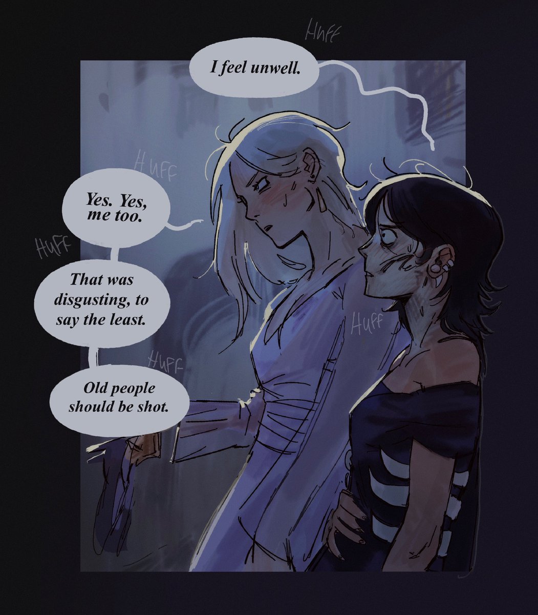 naomistares's tweet photo. drew 6 pages of ianthe getting rejected because i am sane (1/3) #TheLockedTomb https://t.co/mPJSZqchJw