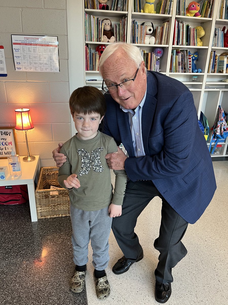 While visiting the innovative pre-k program at McDeeds Creek Elementary School this morning I had the opportunity to meet Jack, a real Wolfpack fan. ⁦@NELA_NCSU⁩ ⁦@Molly_Capps⁩