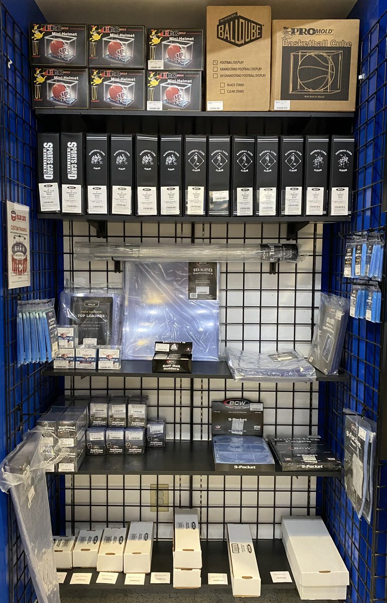 ManCaveMCM's tweet photo. Need supplies? New in store we have ball cases/cubes, top loaders, soft sleeves binders and more!‼️
#mancavememorabilia https://t.co/6PFKtjCTwM