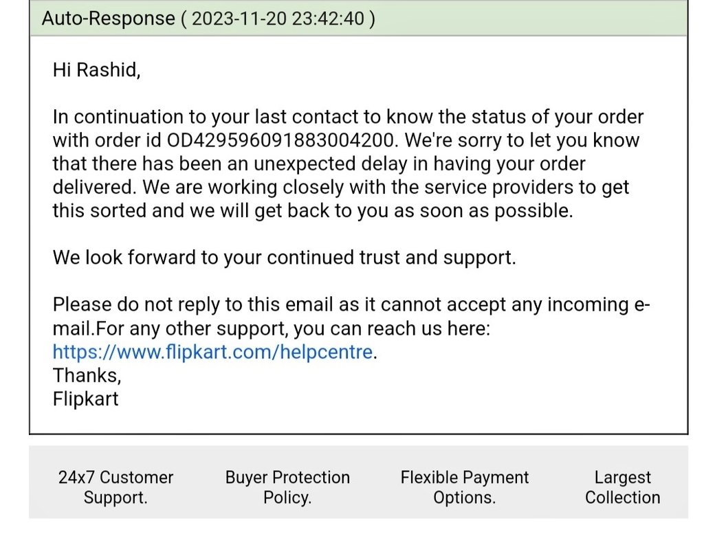 raashid98's tweet photo. @Flipkart why my full refund is not proceed till now after multiple times complain raise @flipkartsupport @_Kalyan_K only receive rs 687 and 2148rs is still pending for refund after 2 months completed of my order. please Respond
@AmreliaRuhez https://t.co/MCss3S82UY