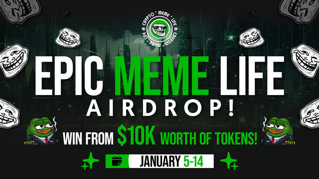 💥Epic #MemeLife #Airdrop Incoming!💥

Score a slice of the $10K prize pool!

🔹Get $5 in tokens just for joining
🔹Plus, $2 per referral [Max. cap $100]

📆 Jan 5 -14, 2024

🚀 To join: t.me/memelife_airdr…

🚫 Rules: reddit.com/r/MemeLife/com…

🎉 Unleash the memes &amp; win big!