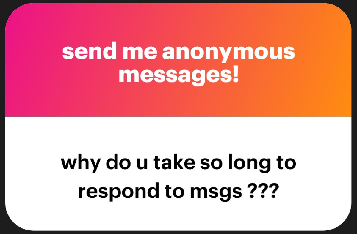 Eh? 😅 I generally respond to messages as soon as I see them? You sure you're getting me on a messenger I actually use? 😆