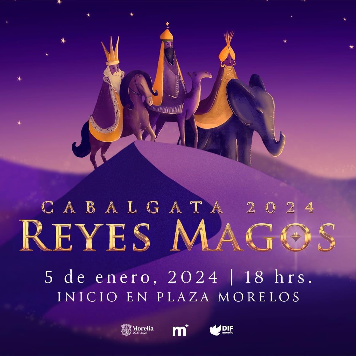 SeculMorelia's tweet photo. 🐎 🐫🐘 Este viernes no te pierdas la cabalgata de los Reyes Magos en nuestra ciudad conoce la ruta que seguirán. 
Disfruta del concierto que ofrecerá la Orquesta Filarmónica Juvenil de Morelia en punto de las 20:30 hrs frente a Catedral. 
#MoreliaEsCultura #MoreliaBrilla ✨ https://t.co/s30YJTga4Y