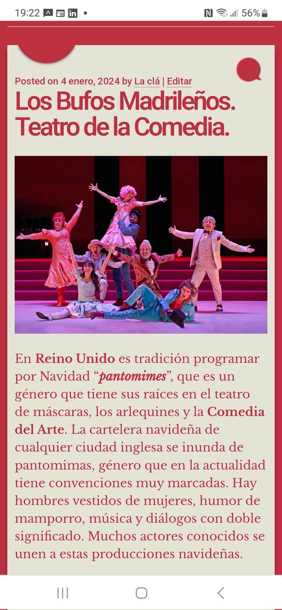 Crítica teatral #LosBufosMadrileños en  <a href="/TEATROCLASICO/">Teatro Clásico - CNTC</a> y dirigida por <a href="/Rafa_Castejon/">Rafa Castejon</a> 
✍️ lacla.es
📷 Sergio Parra