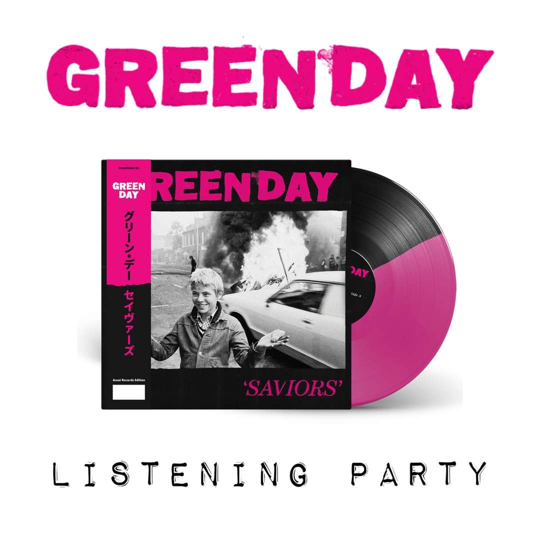 🩷 @GREENDAY 'SAVIORS' LISTENING PARTY! 🩷 Giving fans a chance to hear the album 6 days early + get their hands on a ton of cool free giveaways, we'll have a listening party in-store on Jan 13th at 5pm for #Saviors! Register here: form-builder-bn.pifyapp.com/form/s/11894 #GreenDay #Glasgow