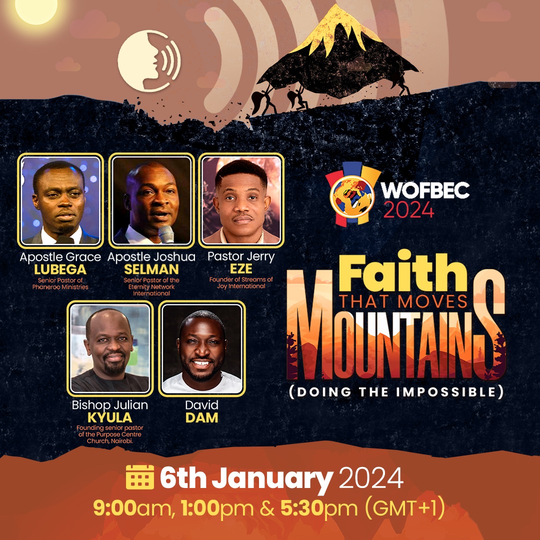 allan_tiize's tweet image. #WOFBEC

Apostle Grace&apos;s Sessions at WOFBEC 2024:

✅9 am Saturday 6th Jan
✅5:30 pm Saturday 6th Jan
✅9 am Sunday 7th Jan
✅5:30 pm Sunday 7th Jan

West african Time