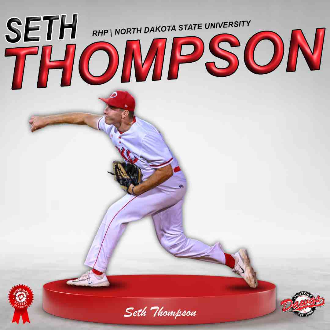 The Dawgs are pleased to welcome back Seth Thompson!

Thompson was a shutdown arm out of the bullpen for the Dawgs in 2023, making 25 appearances while logging 24 innings with 29 Ks and a 1.87 ERA.

Welcome back, Seth!

#dawgs #WCBL #collegebaseball #questfor8