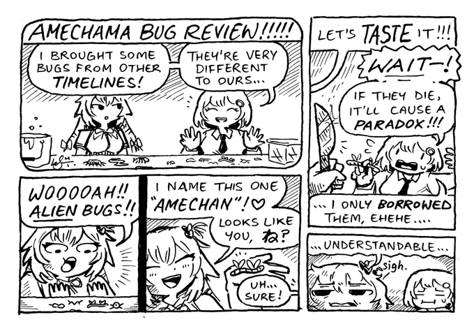 a bug review? sounds like fun ^u^ #はあとart #ameliaRT 